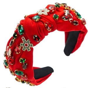 Amazon Festive Red Gemstone Headband